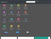 Tablet Screenshot of calculator.com