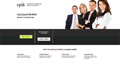 Desktop Screenshot of calculator.info