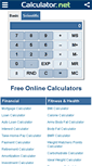 Mobile Screenshot of calculator.net