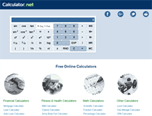 Tablet Screenshot of calculator.net